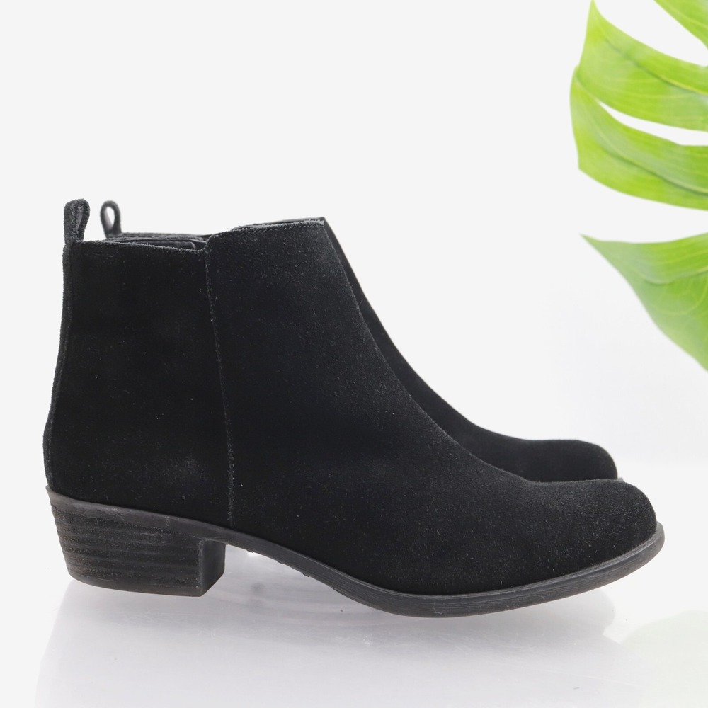 Vince Camuto Womens Brystal Boots Size 10 Black Suede Heel Ankle Booties Casual